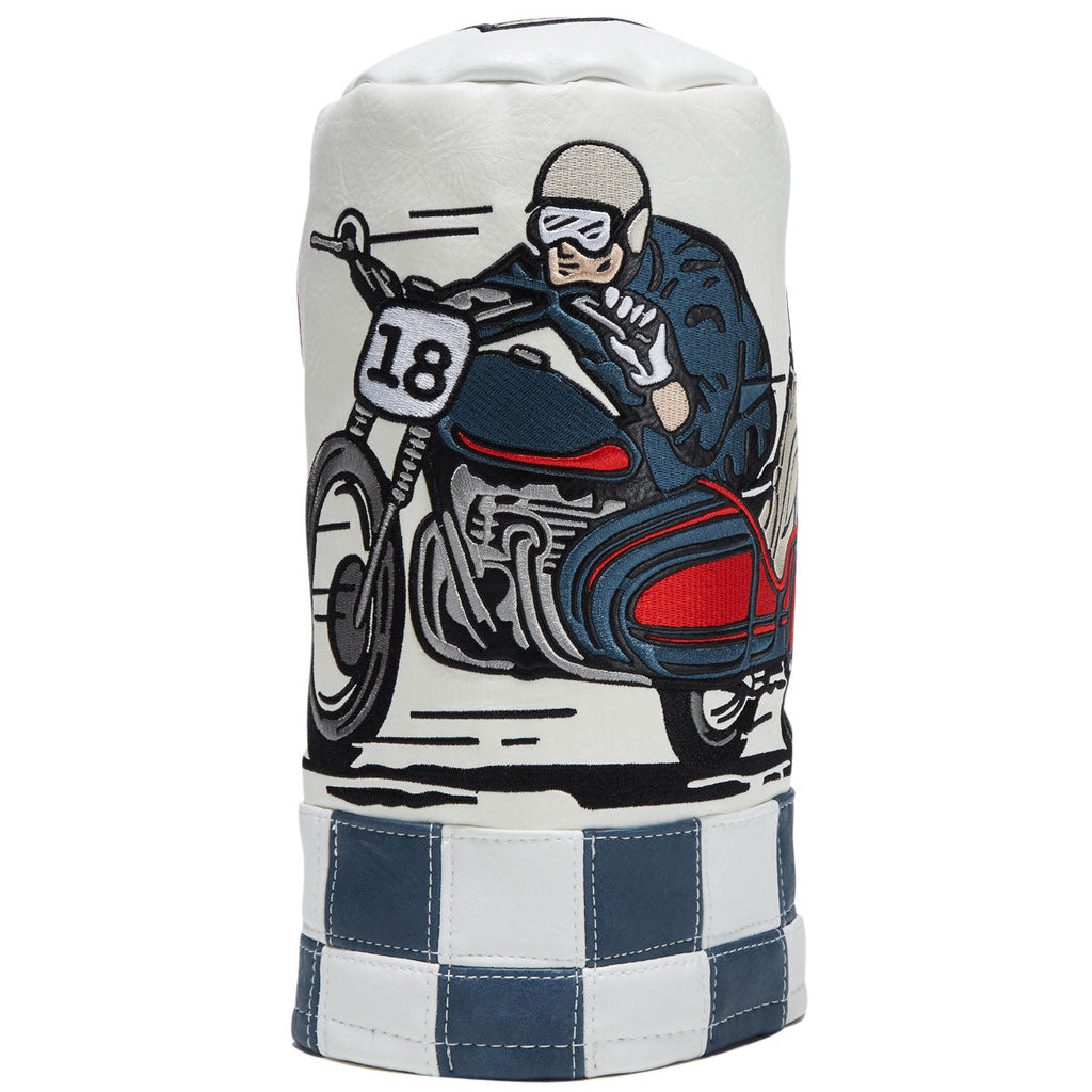 Devereux Check Sidecar Driver Cover - Blue/White