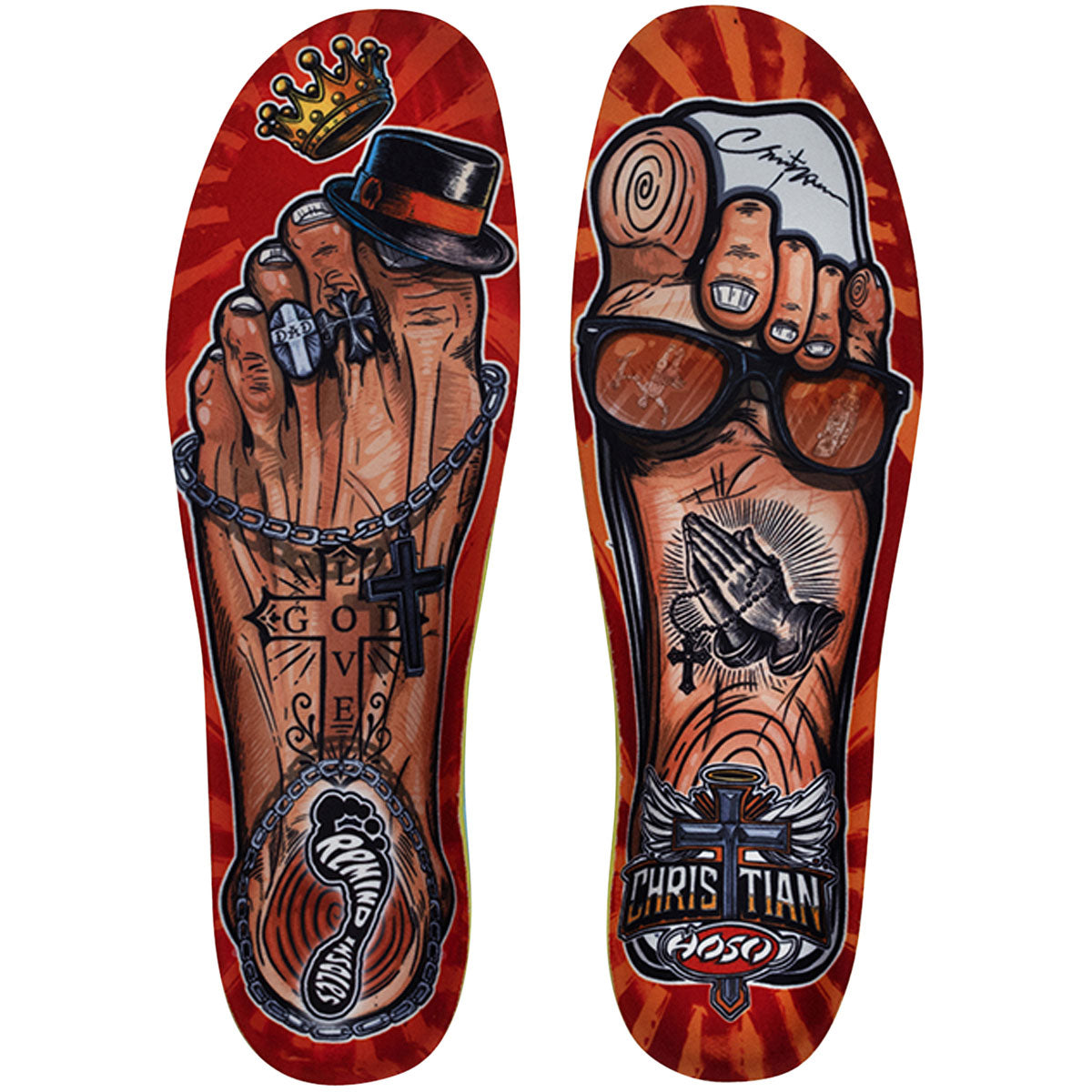 Remind Cush Impact Christian Hosoi Gnar Foot 5.5MM Mid-High Arch Shoe Insole