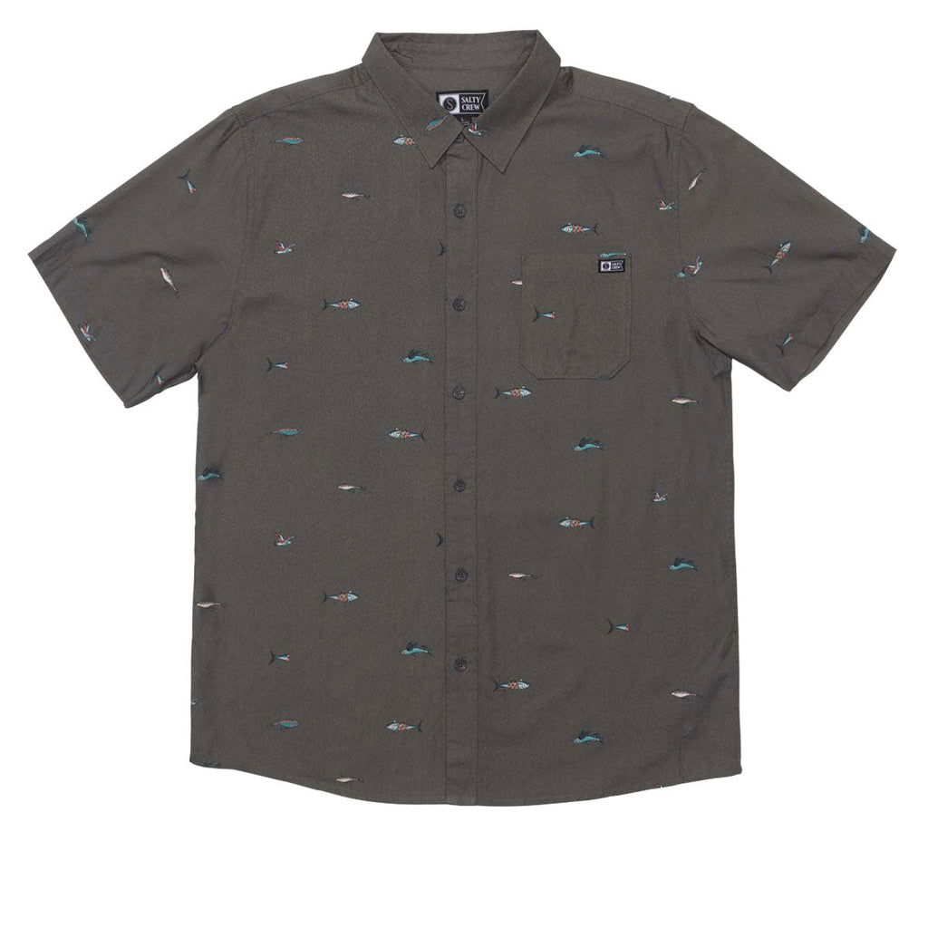 Salty Crew Crew Button Up Shirt - Charcoal