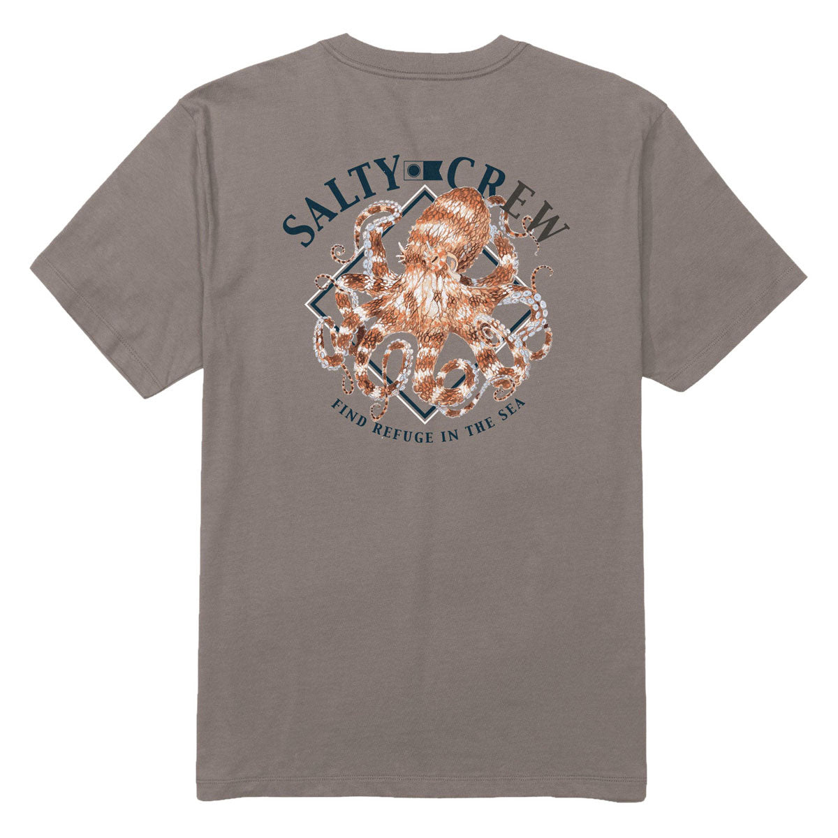Salty Crew Octopod T-Shirt - Cinder