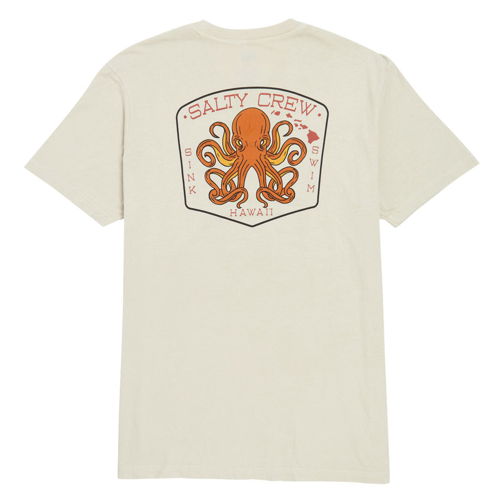 Salty Crew Hi Tako Club T-Shirt - Bone