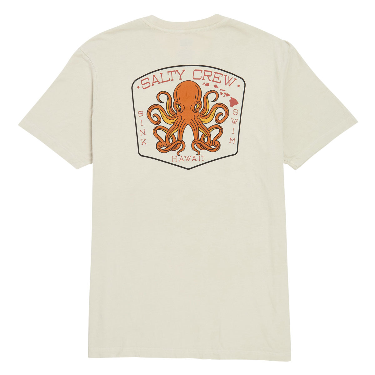 Salty Crew Hi Tako Club T-Shirt - Bone