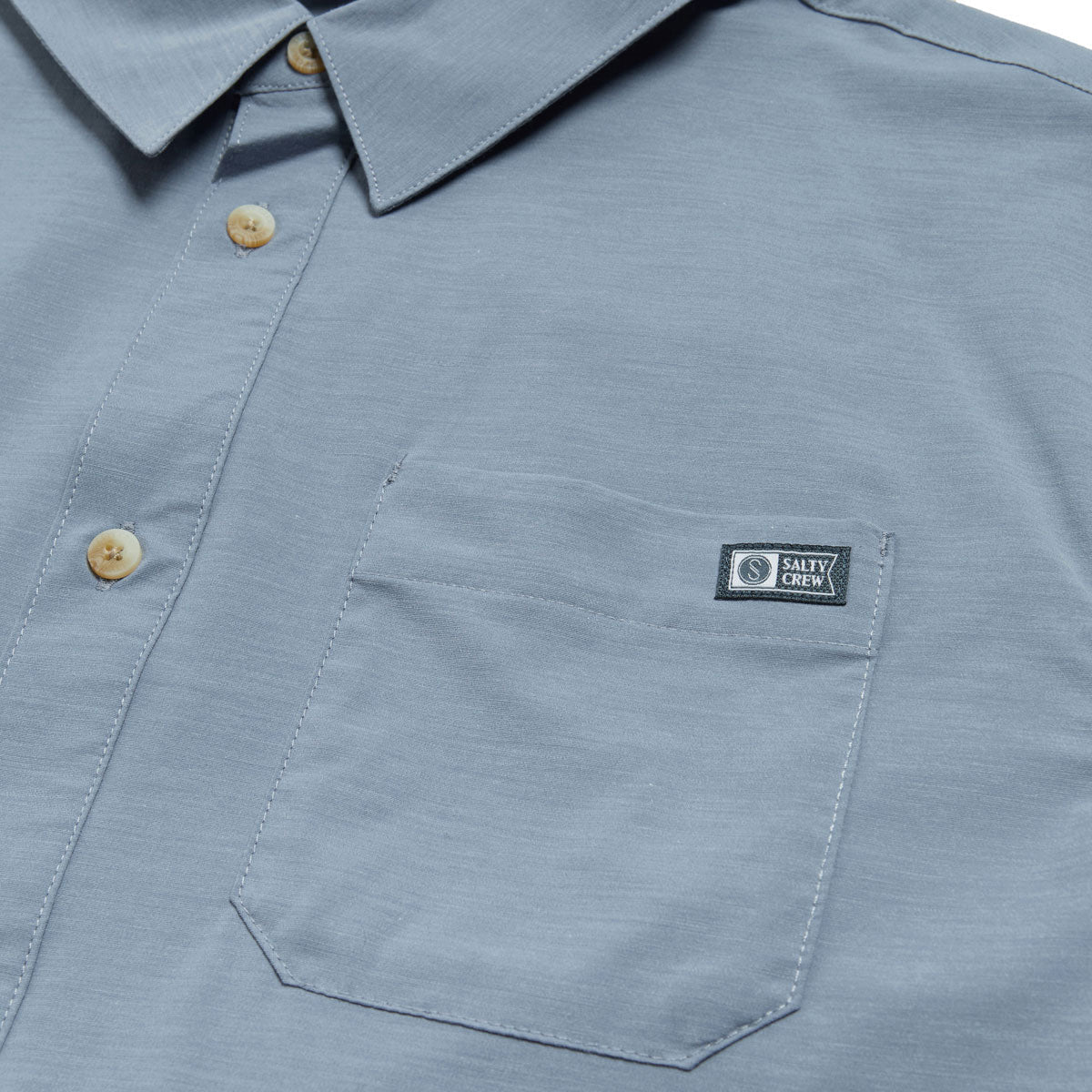 Salty Crew Drifter UV Button Up Shirt - Hitch Blue