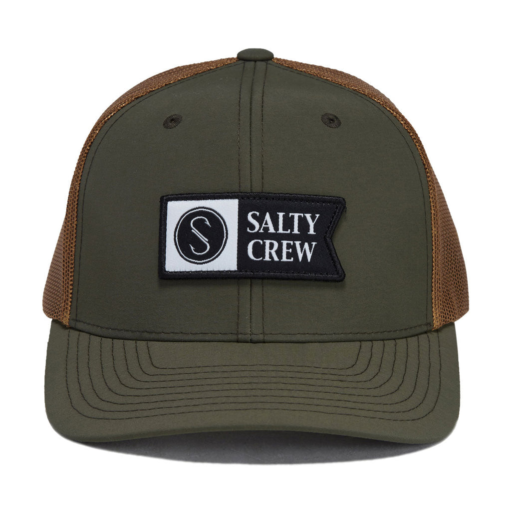 Salty Crew Pinnacle 2 Retro Trucker Hat - Green/Gold