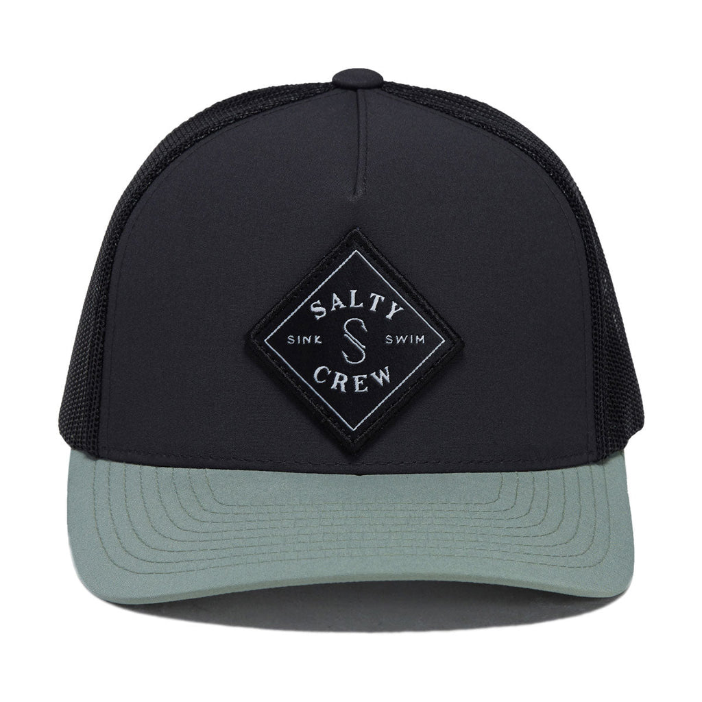 Salty Crew Sealine Retro Trucker Hat - Black/Green