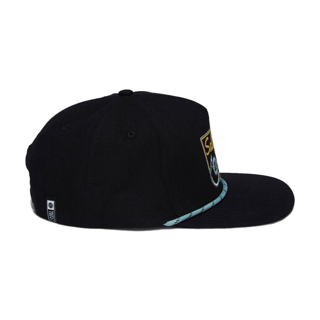 Salty Crew Hooked Up Snapback Hat - Black