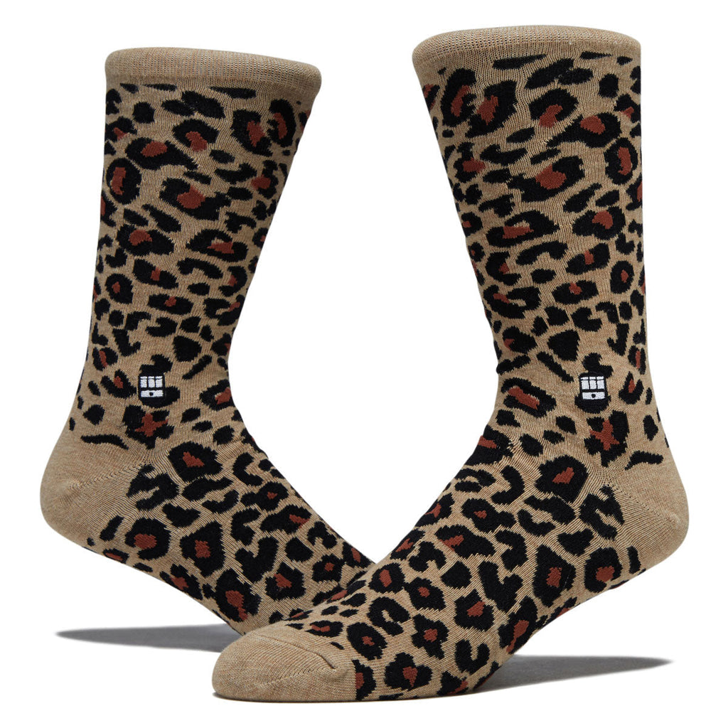 Bonfolk Leopard Socks - Brown