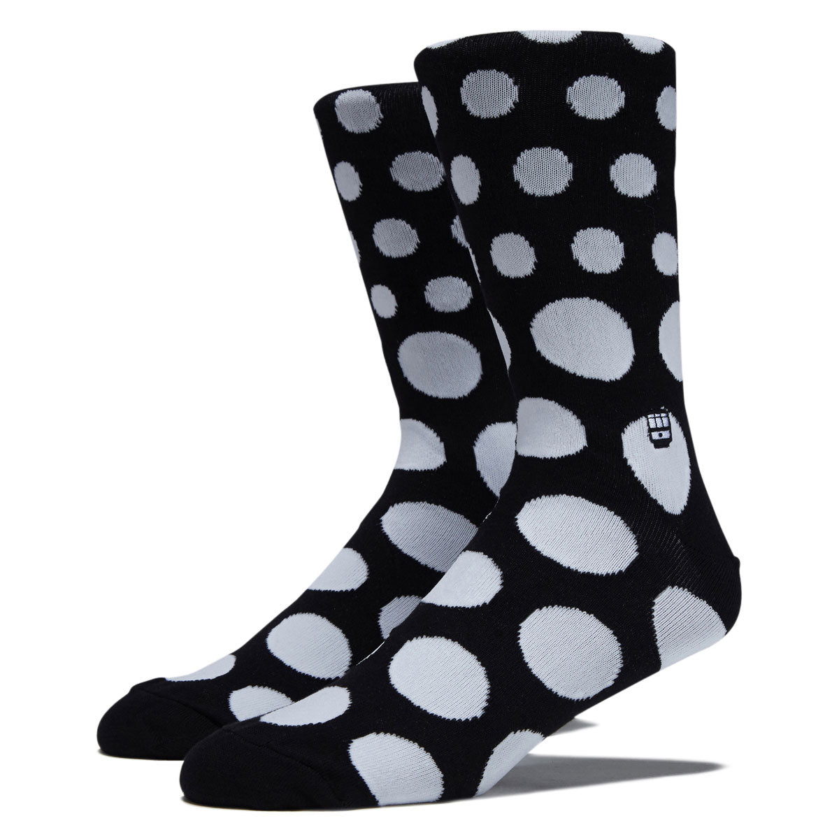 Bonfolk Polka Dots Socks - Black/White