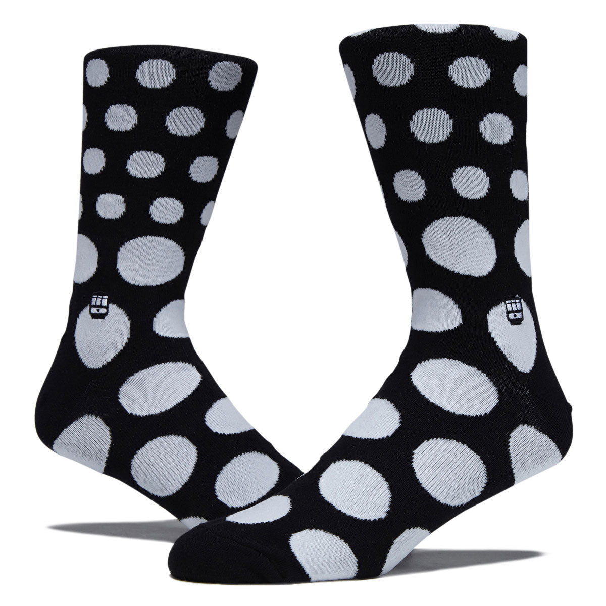 Bonfolk Polka Dots Socks - Black/White