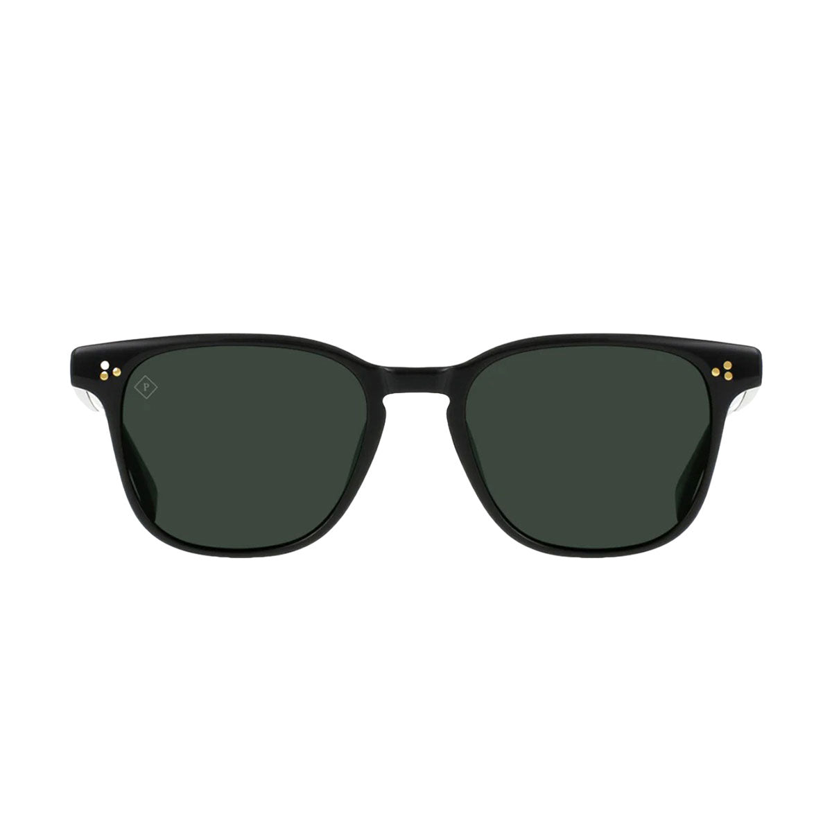 Raen Alvez 54 Sunglasses - Recycled Black/Green Polarized