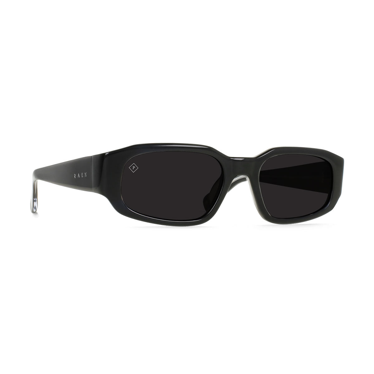 Raen Zamani 54 Sunglasses - Crystal Black/Smoke Polarized