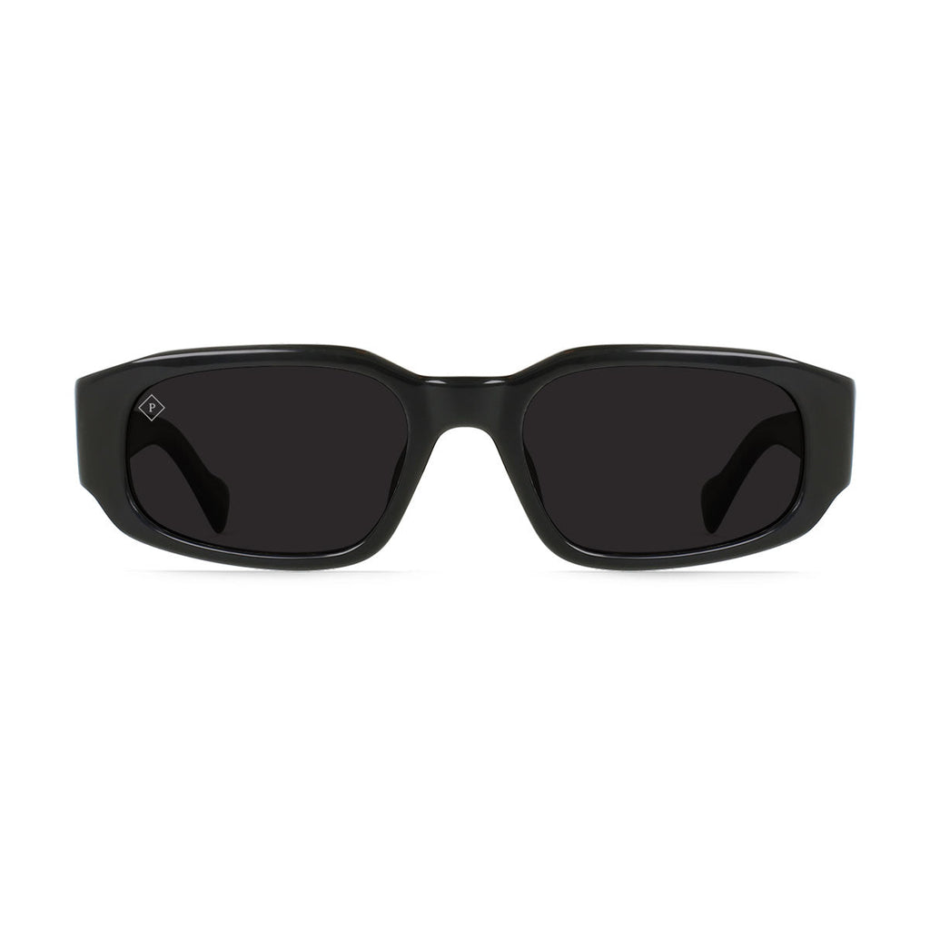 Raen Zamani 54 Sunglasses - Crystal Black/Smoke Polarized