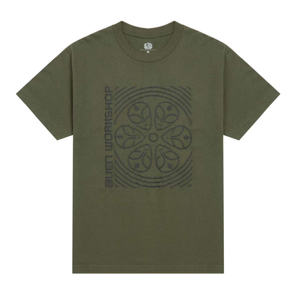 Alien Workshop Watcher Wheel T-Shirt - Fatigue Green