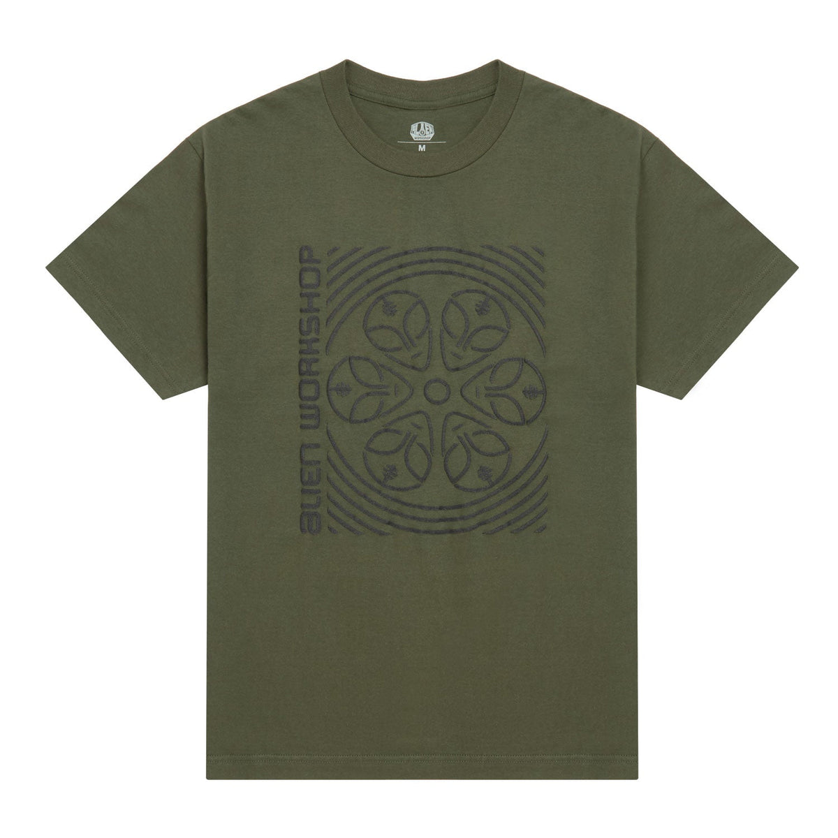 Alien Workshop Watcher Wheel T-Shirt - Fatigue Green
