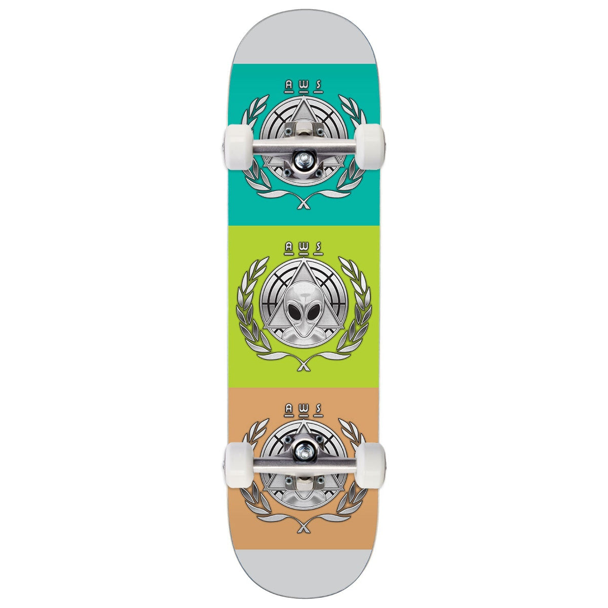 Alien Workshop AWOL Skateboard Complete - Chrome Foil - 8.50"