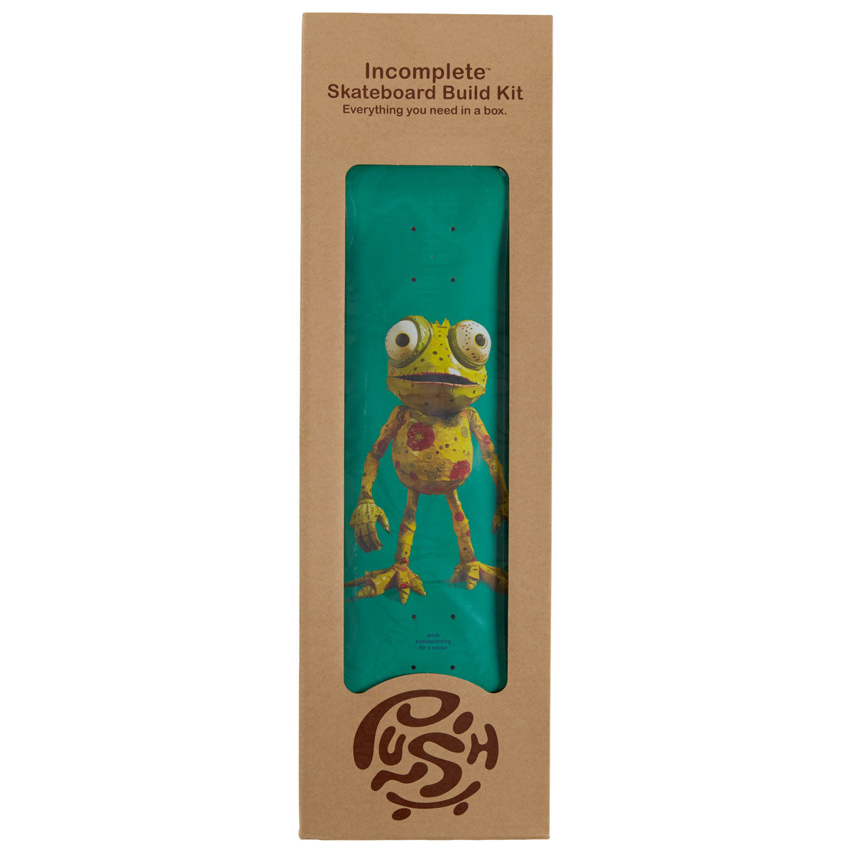 Push Frogster FP Skateboard Incomplete - Teal - 7.75"
