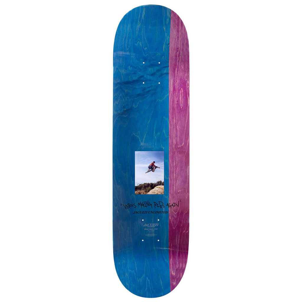 Jacuzzi Unlimited Tony Latham Dirtbike EX7 Skateboard Deck - Red - 8.50"