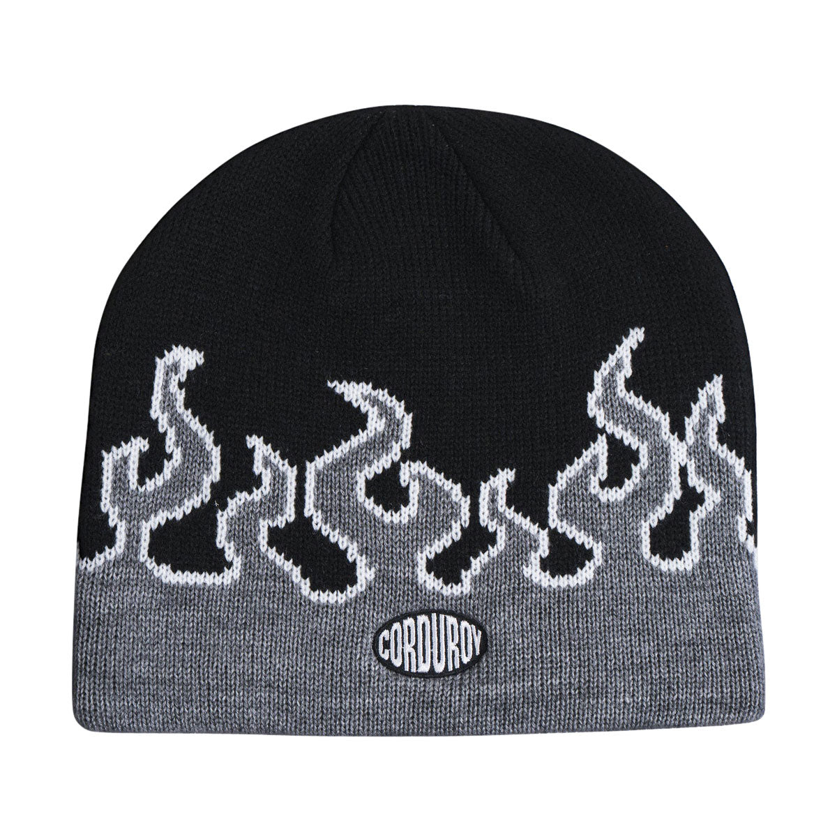 Corduroy LL Burn Skully Beanie - Black