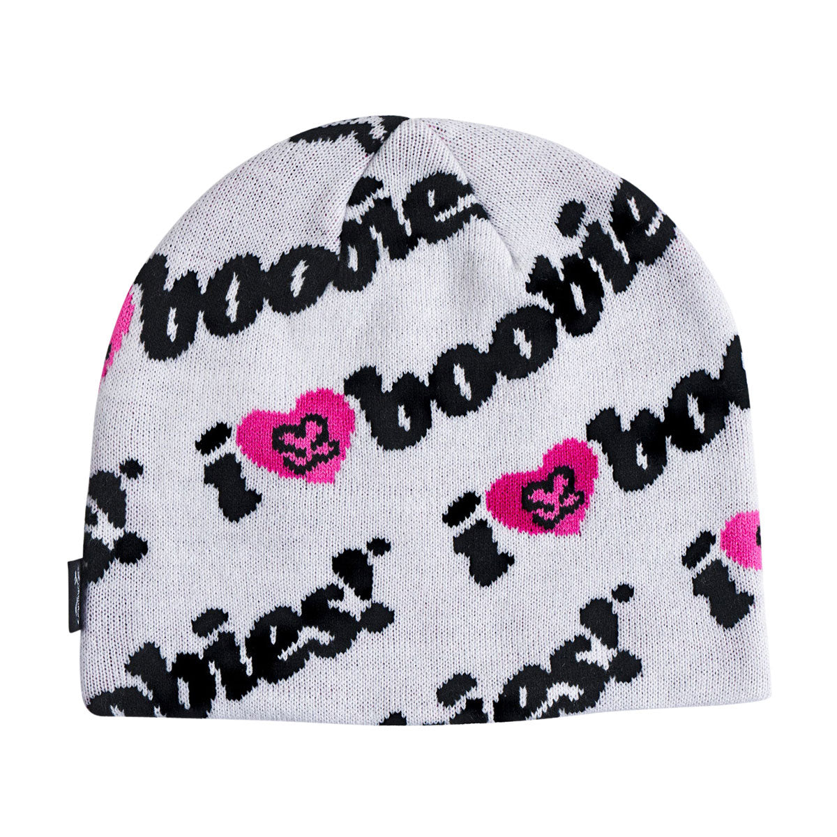 Corduroy Keep A Breast Beanie - White