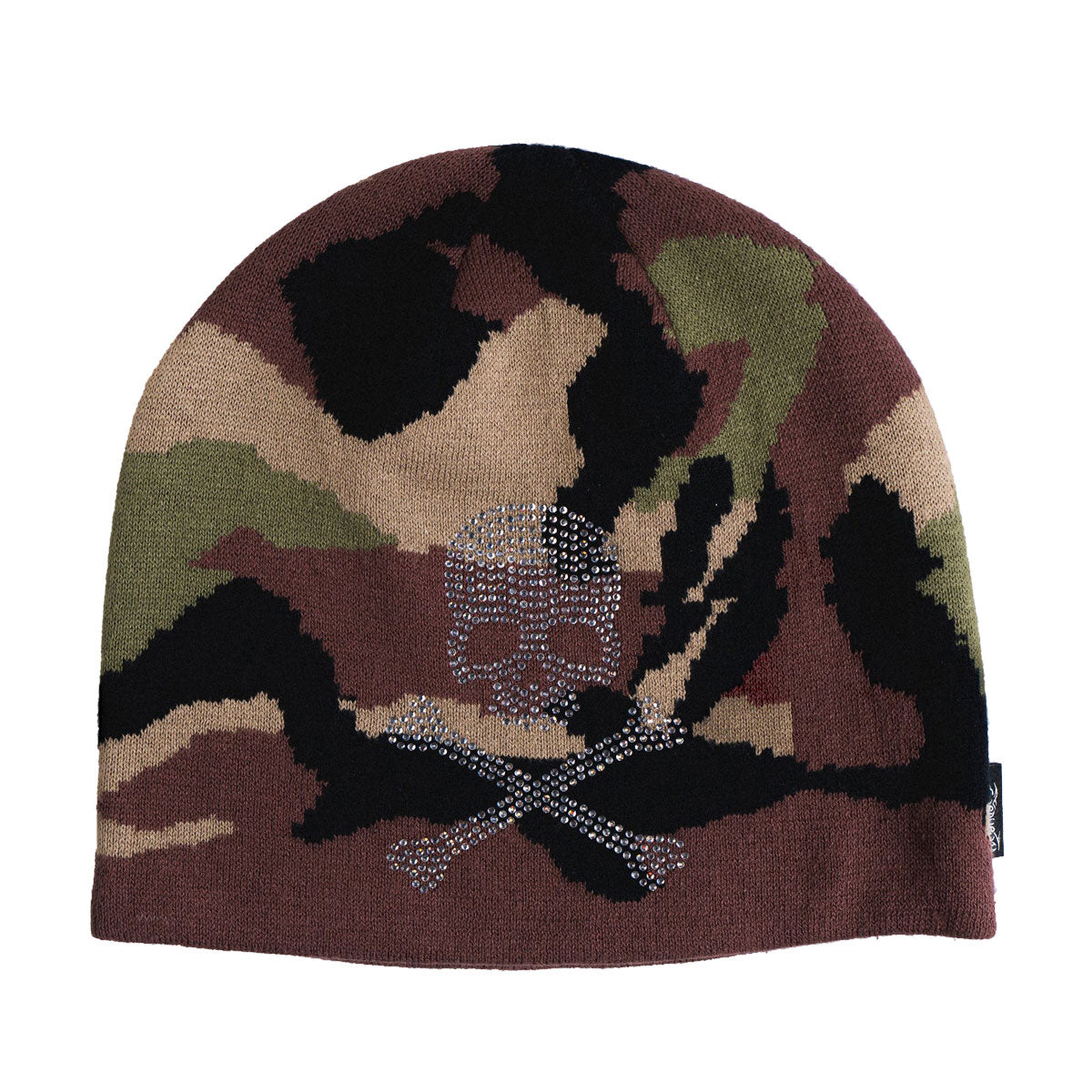 Corduroy Shine On Skully Beanie - Camo