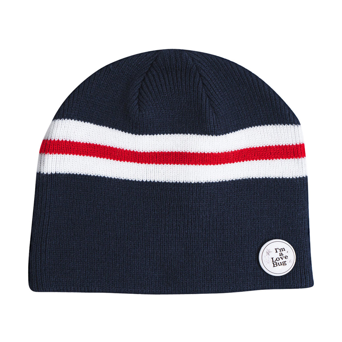 Corduroy Love Bug By Kennedi Deck Beanie - Navy