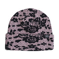 Corduroy Lace Beanie - Pink
