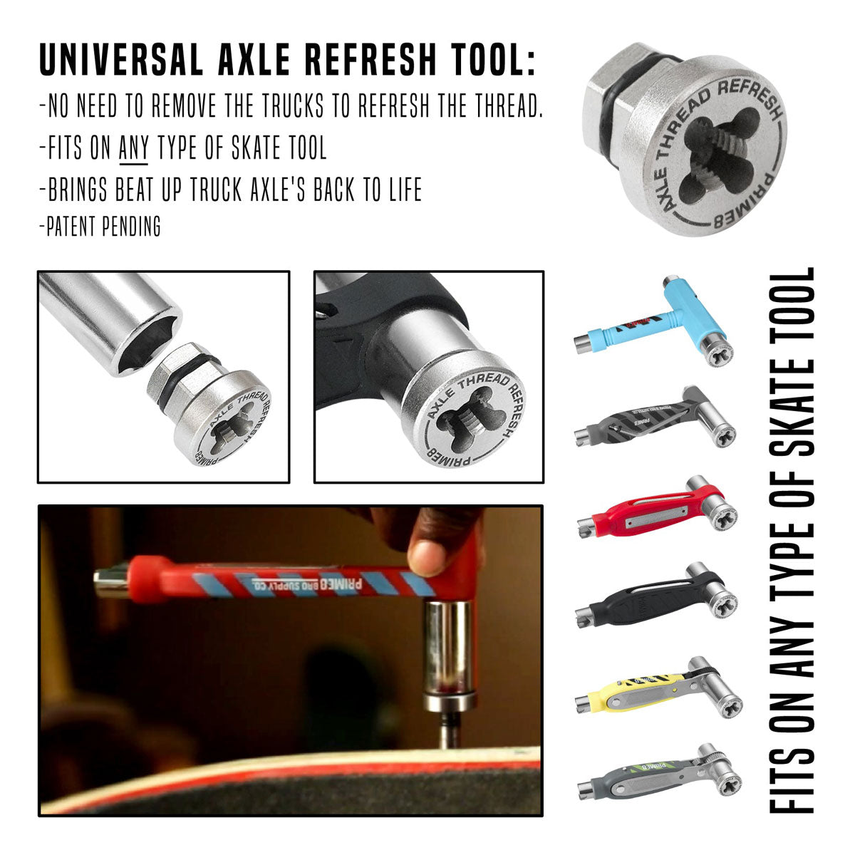 PRIME8 Axle Thread Refresh - Polished