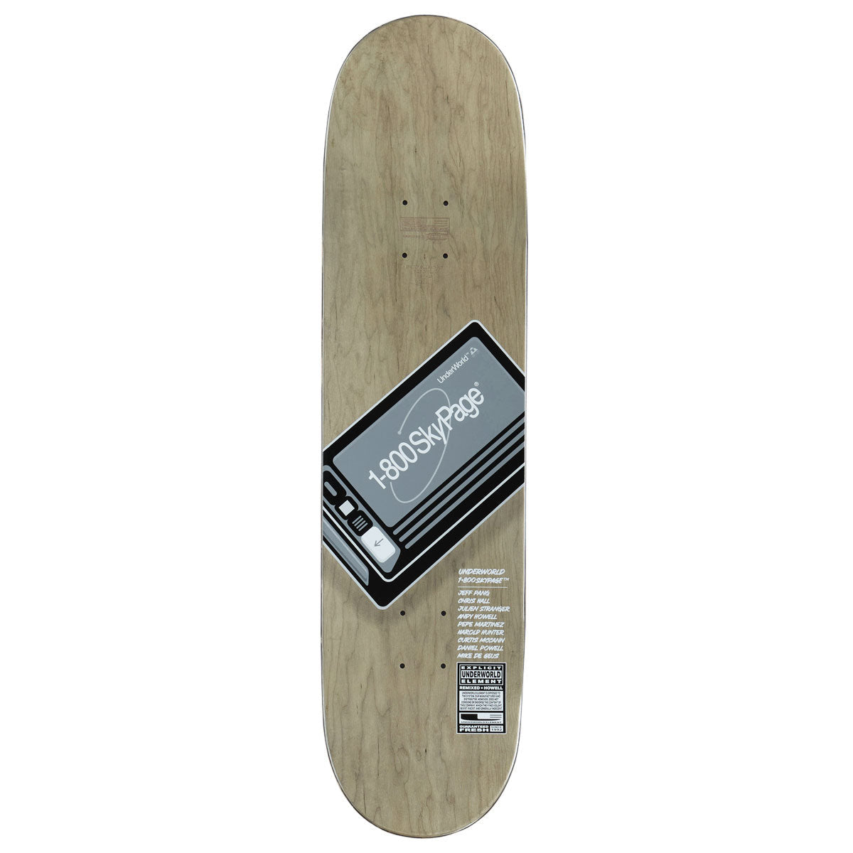 Underworld Element SkyPager EX7 Skateboard Deck - 8.25"