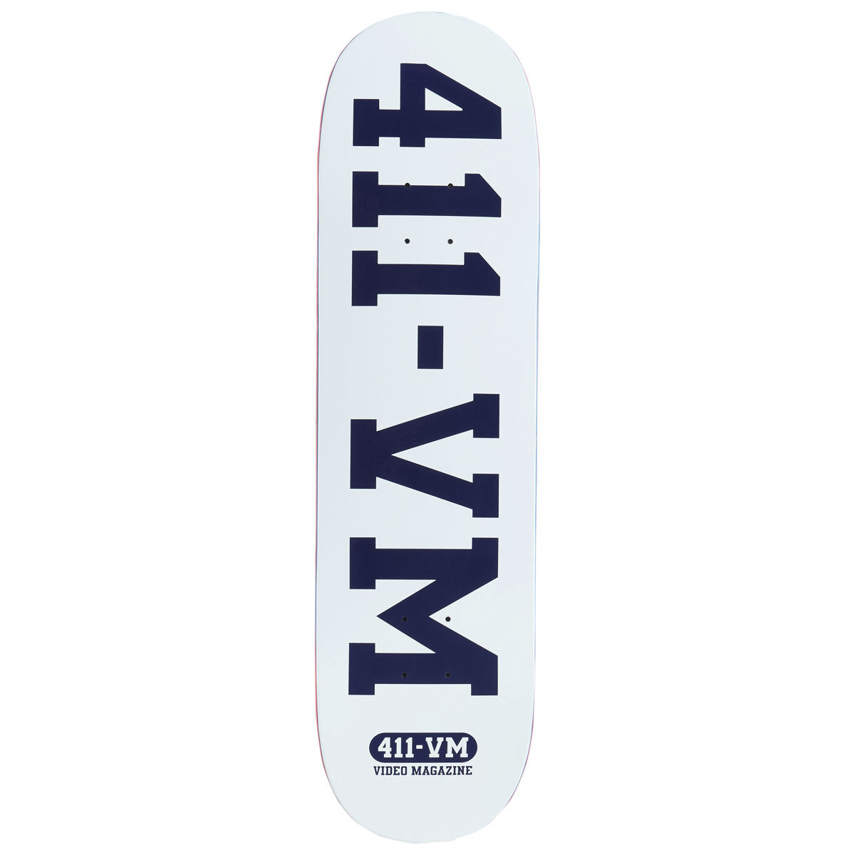 411VM Athletic Skateboard Deck - White - 8.50"