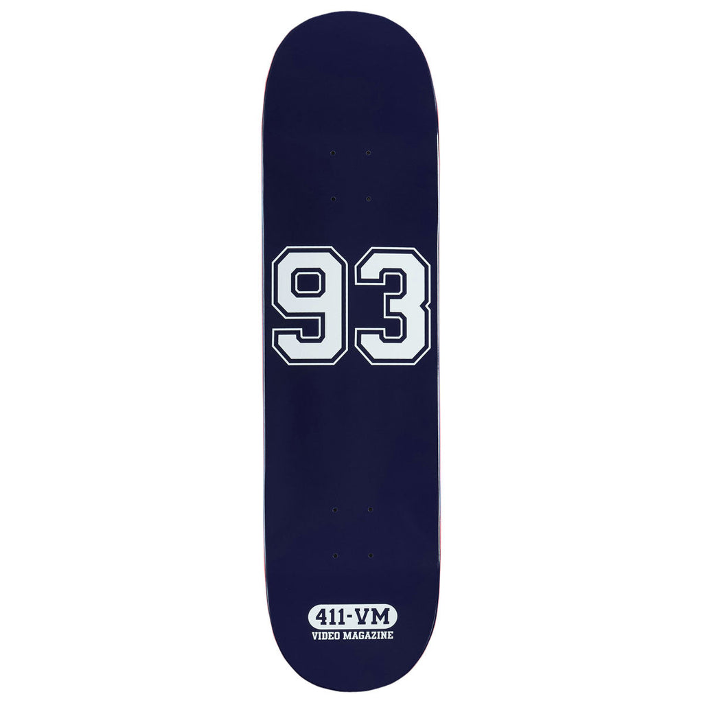 411VM Athletic 93 Skateboard Deck - Navy - 8.25"