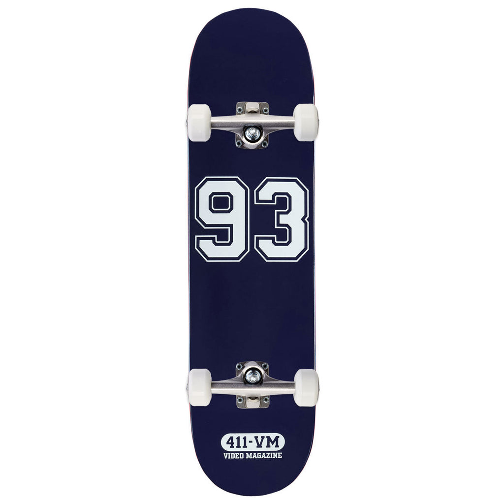 411VM Athletic 93 Skateboard Complete - Navy - 8.25"