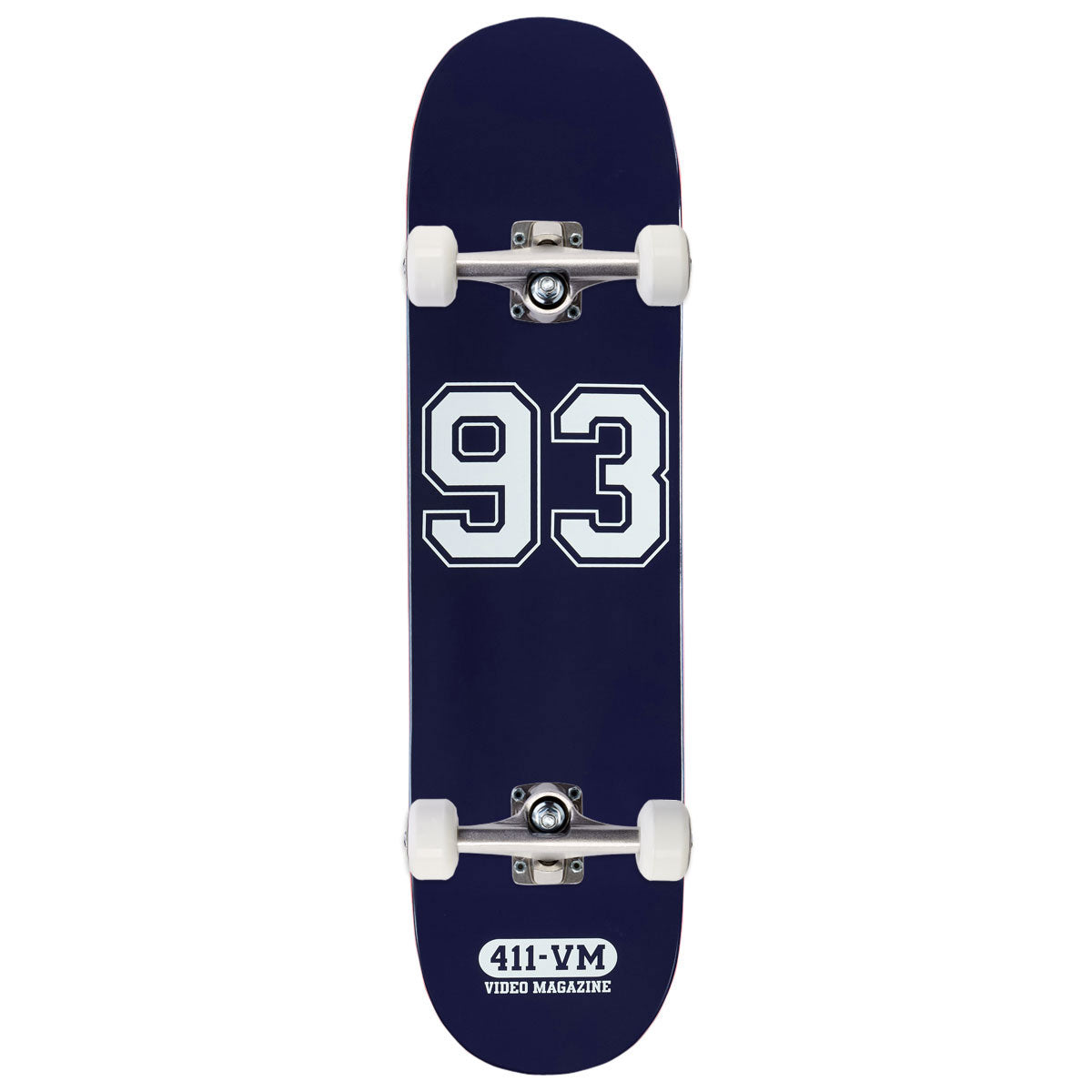 411VM Athletic 93 Skateboard Complete - Navy - 8.25"