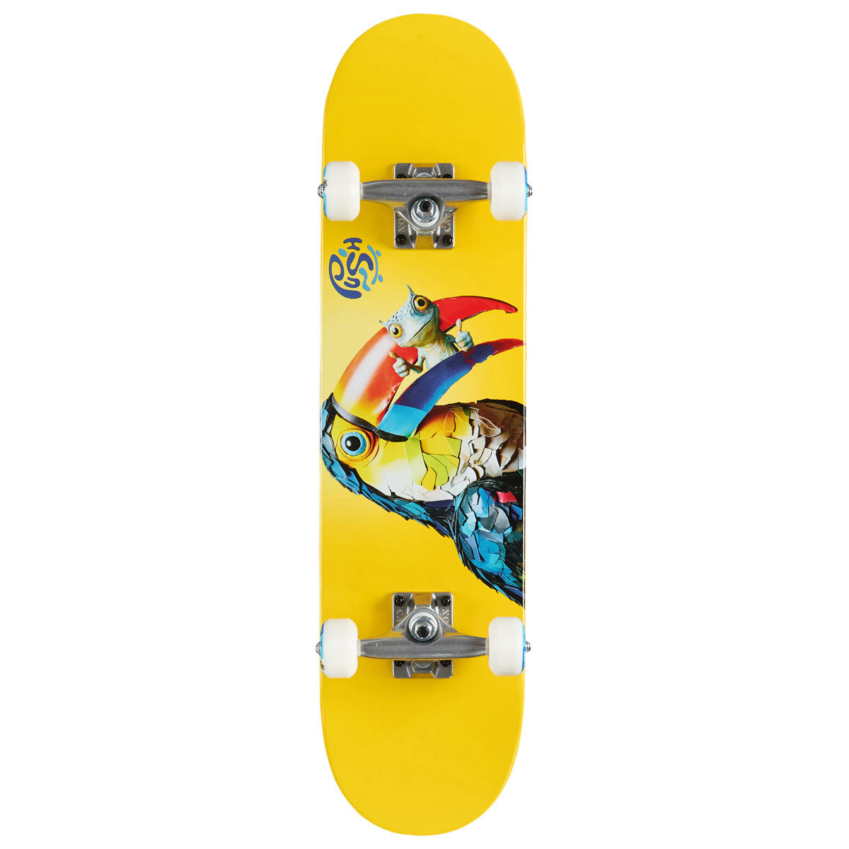 Push Toucan FP Soft Top Pre-Built Skateboard Complete - Golden - 7.25"
