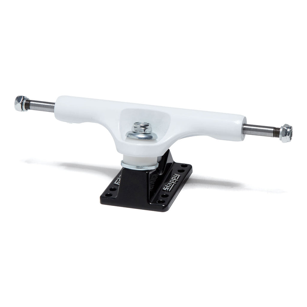 Slappy ST1 Classic Skateboard Trucks - White/Black - 9.00"