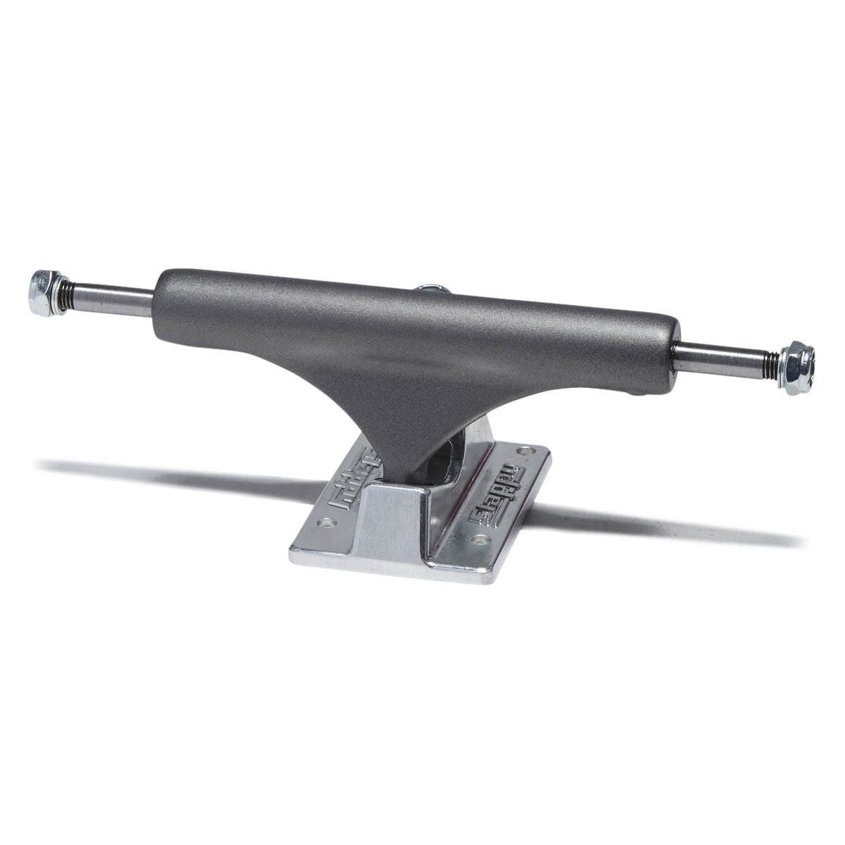 Slappy ST1 Hollow Lights Skateboard Trucks - Gunmetal/Polished - 8.00"