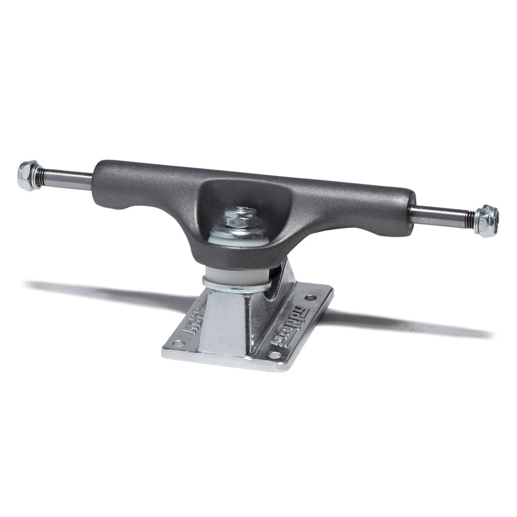 Slappy ST1 Hollow Lights Skateboard Trucks - Gunmetal/Polished - 8.00"