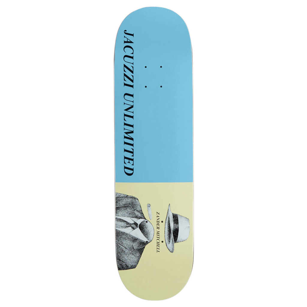 Jacuzzi Unlimited Zander Mitchell Fedora EX7 Skateboard Deck - Light Blue - 8.50"