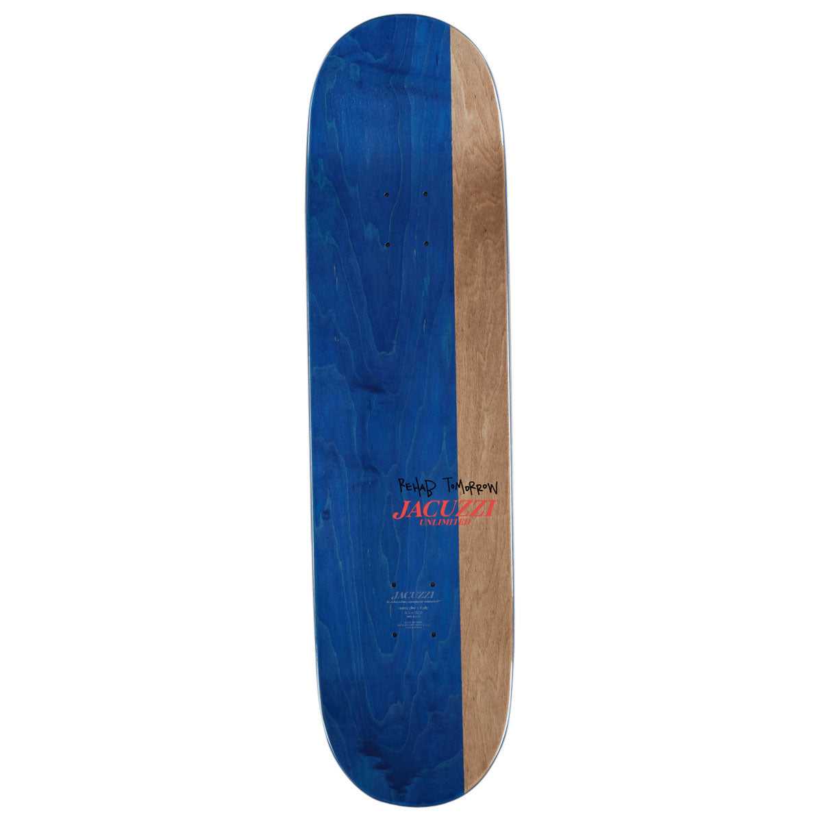 Jacuzzi Unlimited Zander Mitchell Fedora EX7 Skateboard Deck - Light Blue - 8.50"