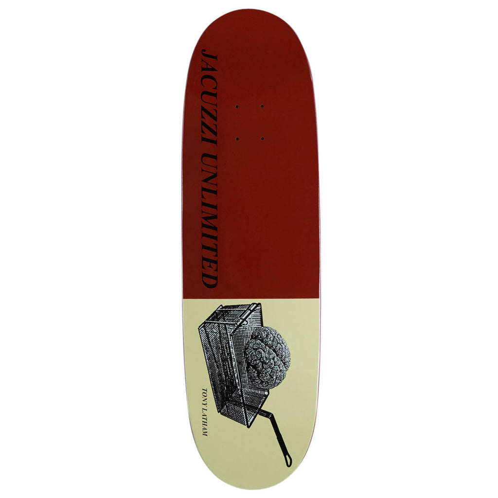 Jacuzzi Unlimited Tony Latham Deep Fried EX7 Skateboard Deck - Burgundy - 9.125"