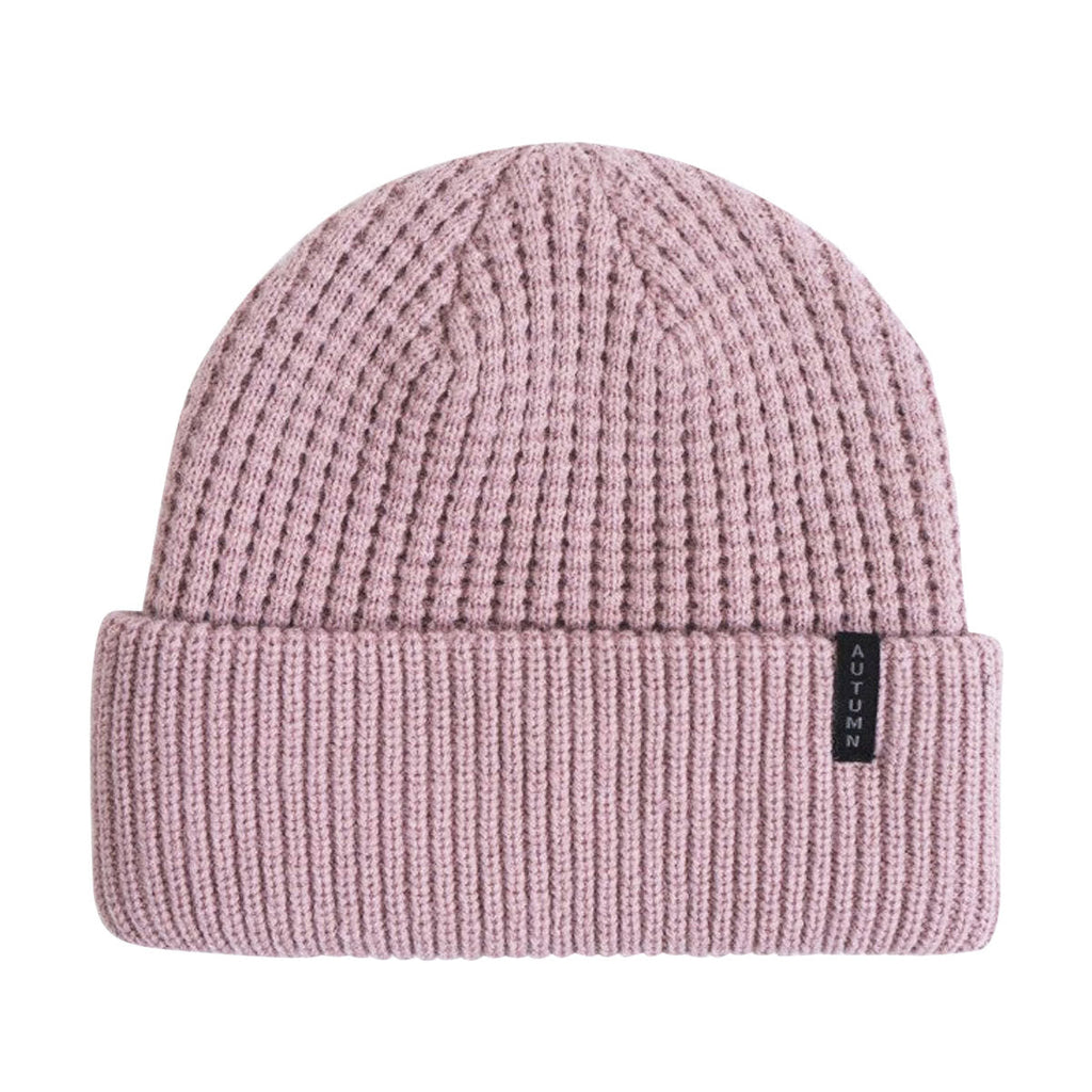 Autumn Thermal Knit Beanie - Dusty Pink