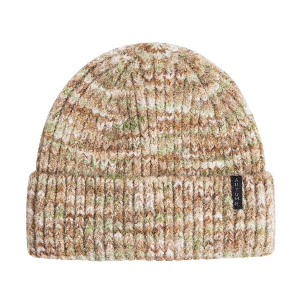 Autumn Marble Knit Beanie - Sand