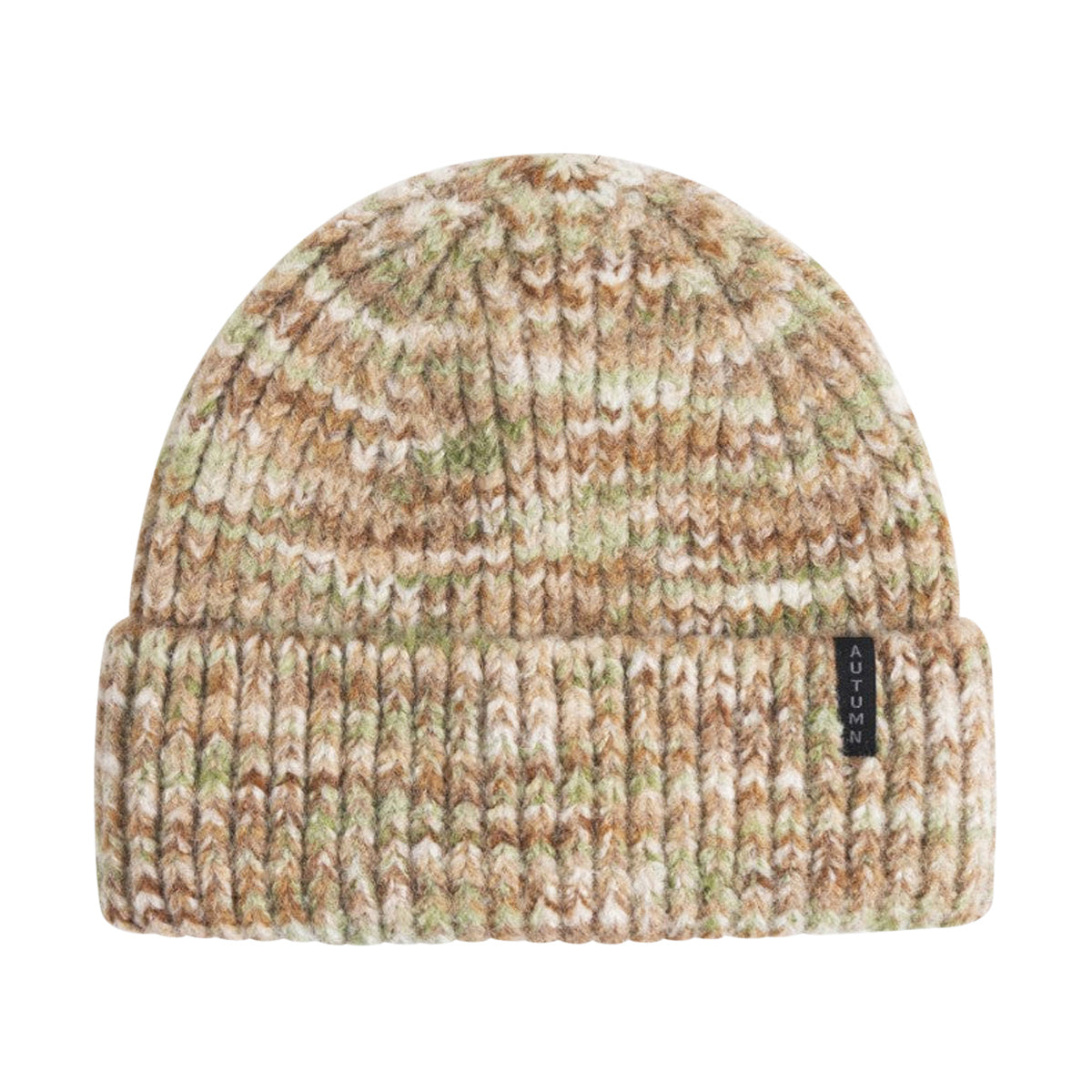 Autumn Marble Knit Beanie - Sand