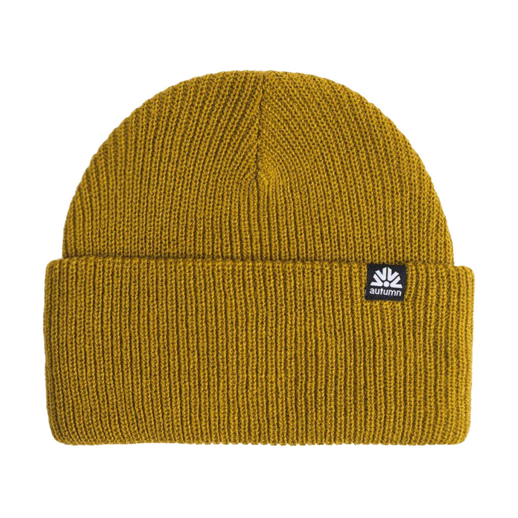 Autumn Simple Solid Beanie - Dijon
