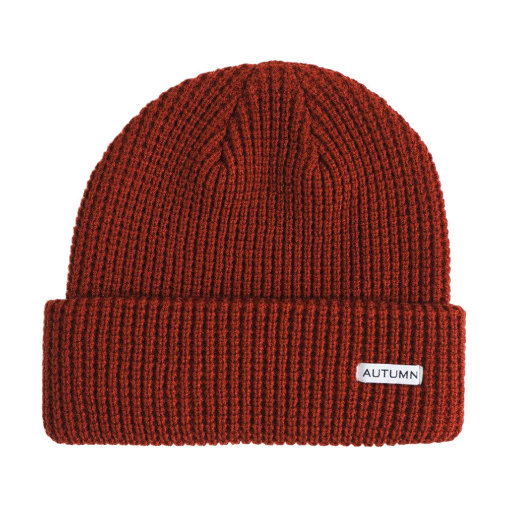 Autumn Waffle Beanie - Harissa