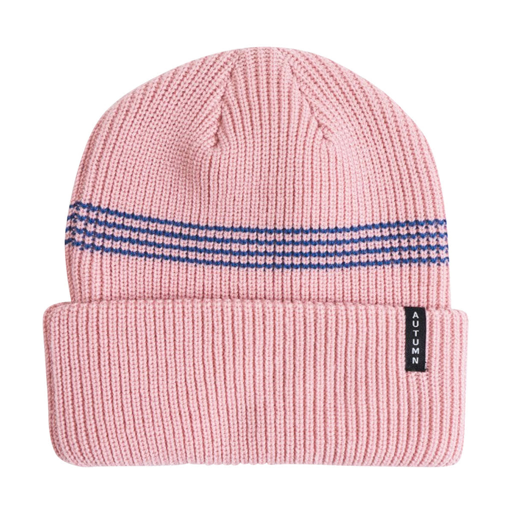 Autumn Mini Stripe Beanie - Pink