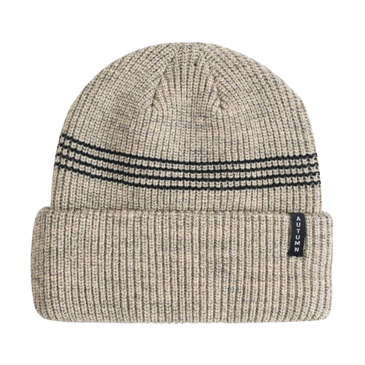 Autumn Mini Stripe Beanie - Cream
