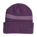 Autumn Mini Stripe Beanie - Plum