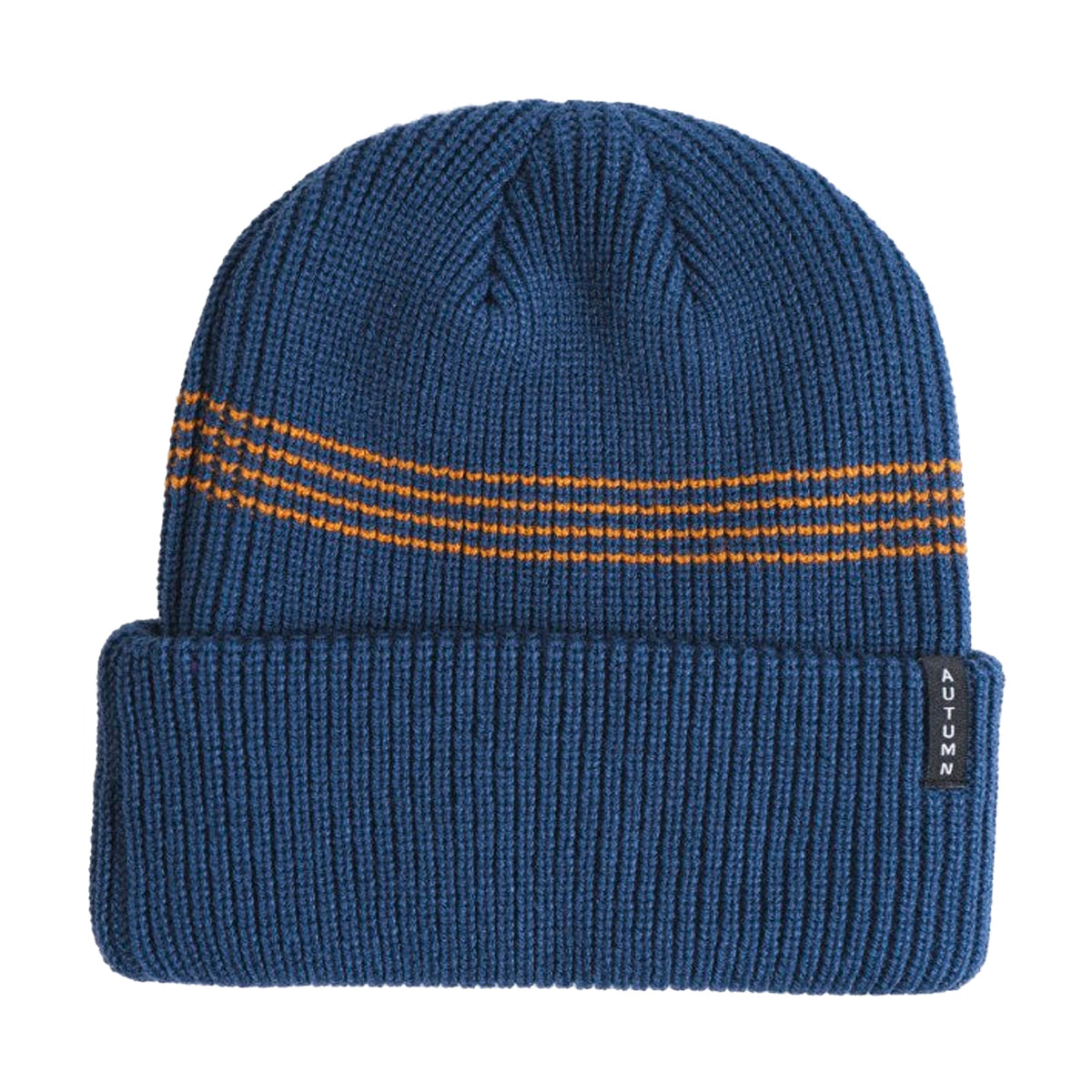 Autumn Mini Stripe Beanie - Cerulean
