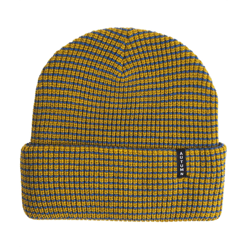 Autumn Stripe Beanie - Dijon