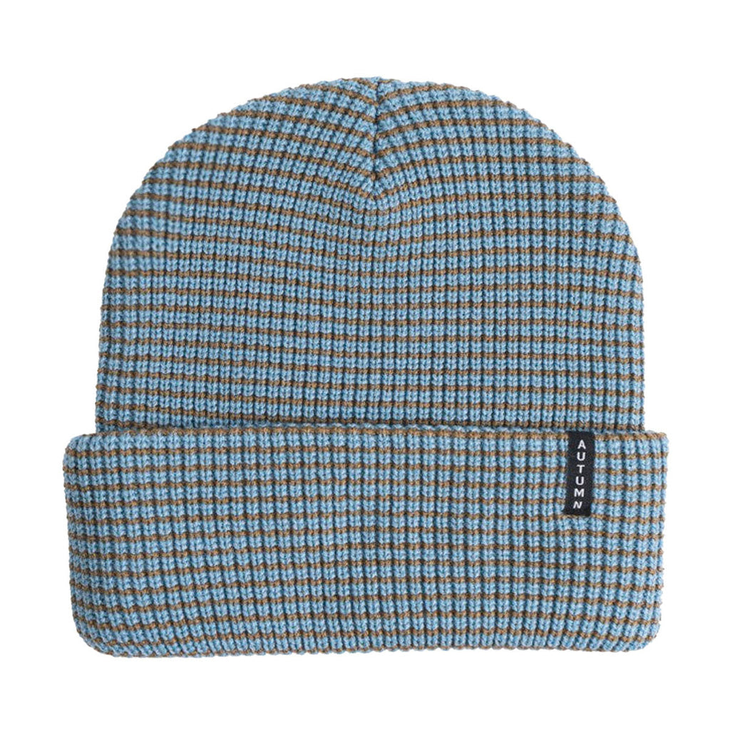 Autumn Stripe Beanie - Sky